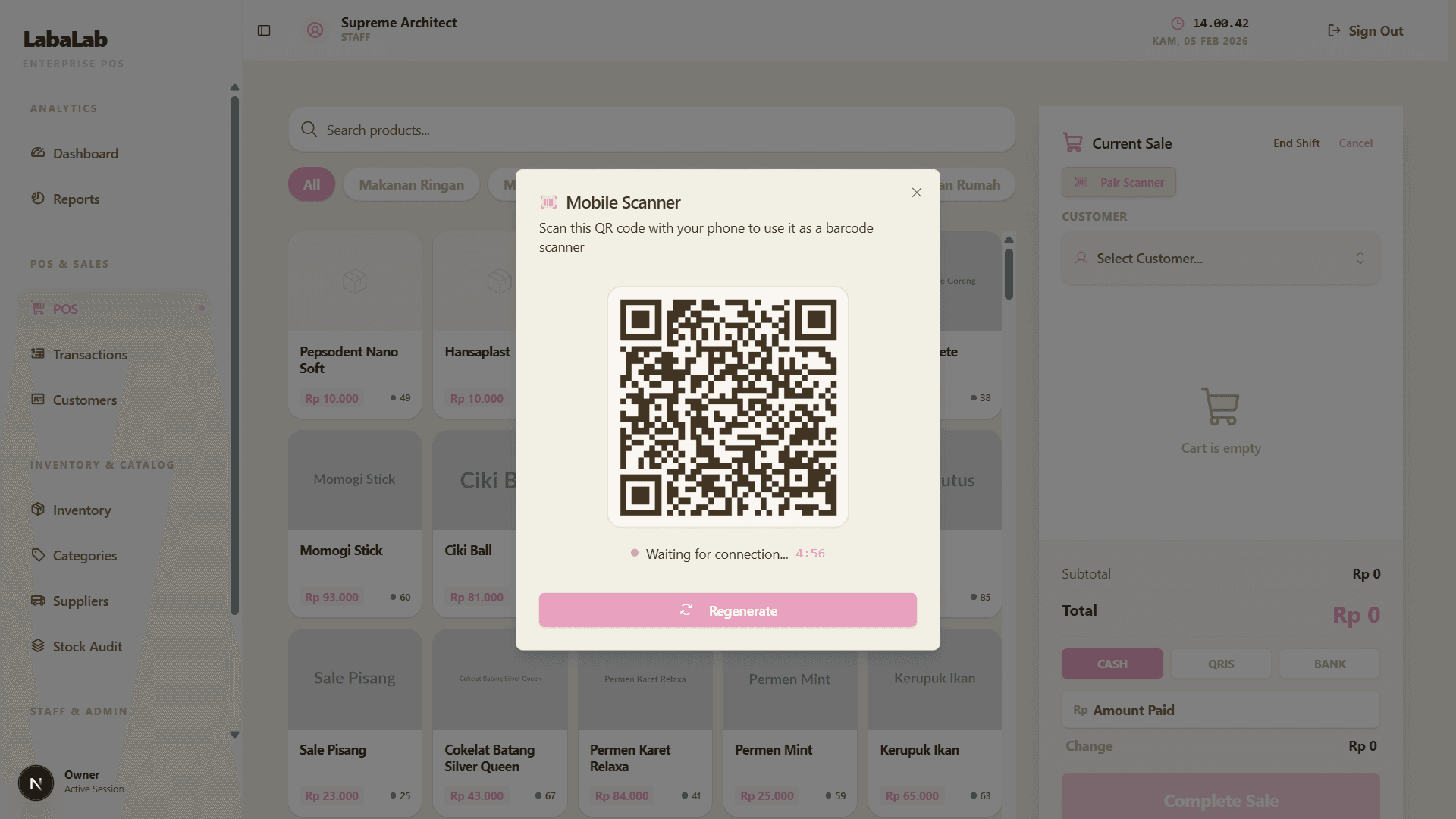 LabaLab Scanner Pairing